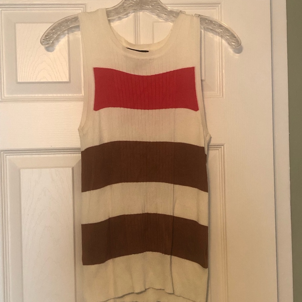 Express striped shell sweater